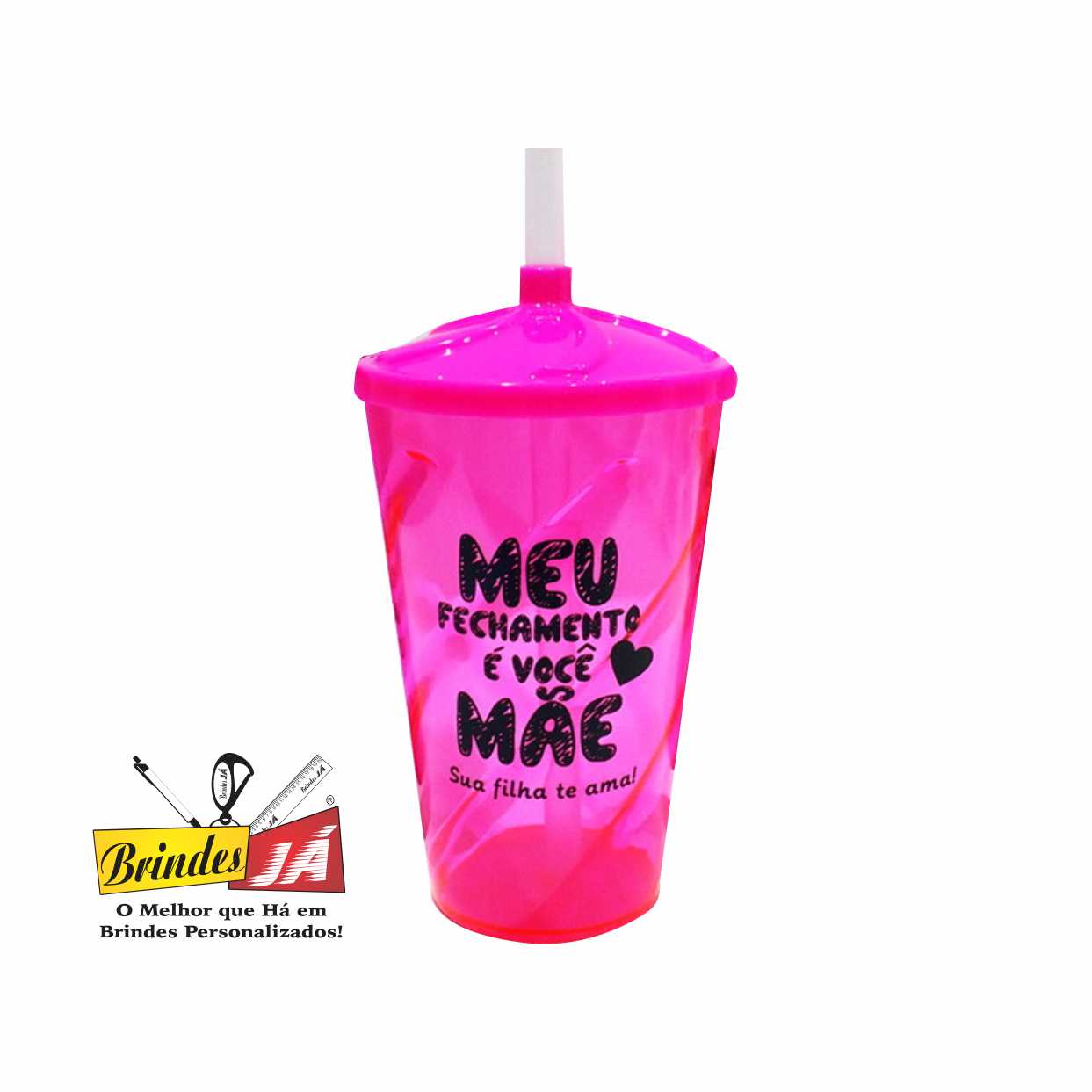 COPO CANUDO 500 ML - DIA DAS MÃES